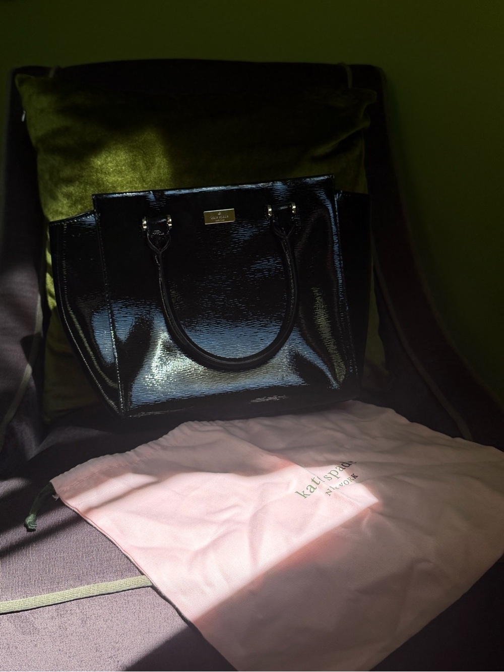 kate spade Black Patent Leather Tote